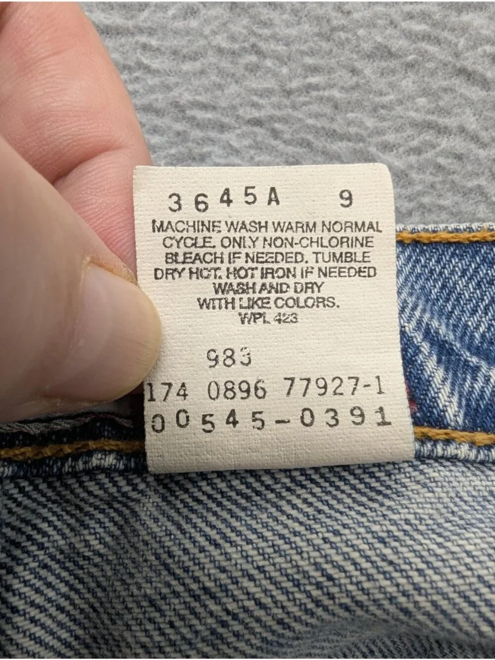 Vintage Levis 545 Jeans Mens 40x36 Blue Medium Wash Loose Fit Straight Denim